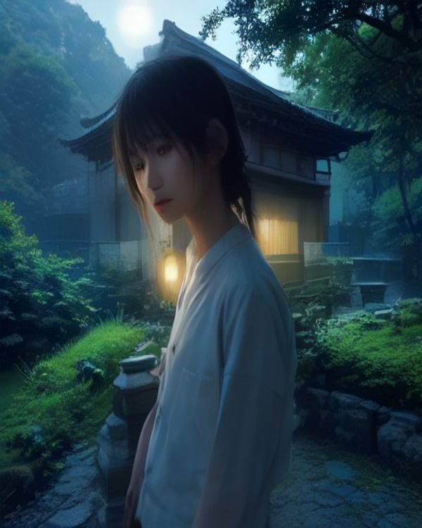 「丈夫的秘密」婚姻悬疑剧封面场景，深紫色调昏暗走廊中一对夫妻背影，妻子手持信封，氛围压抑神秘，悬疑感十足